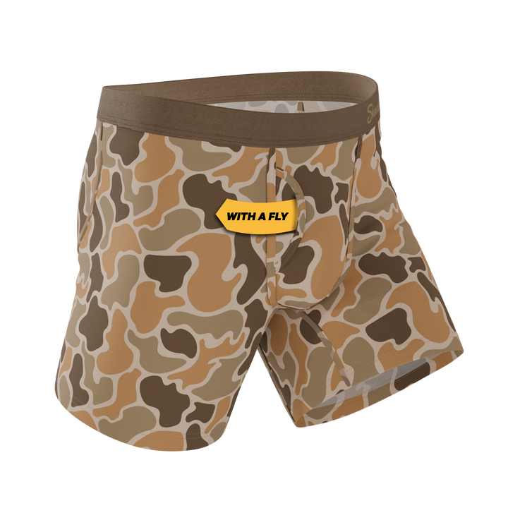 The Out Of Sight | Light Duck Camo Ball Hammock® Pouch Underwear With Fly