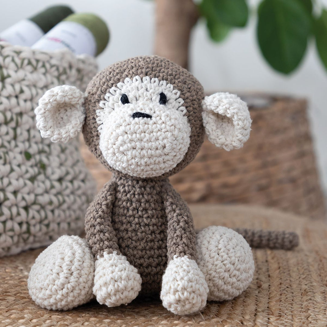 DIY Crochet Kit Monkey Mace - Taupe PAK125
