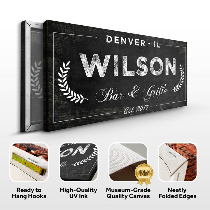 Bar and Grill Sign IV