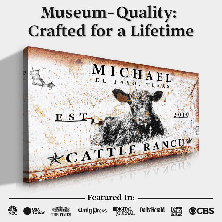 Cattle Ranch Sign X