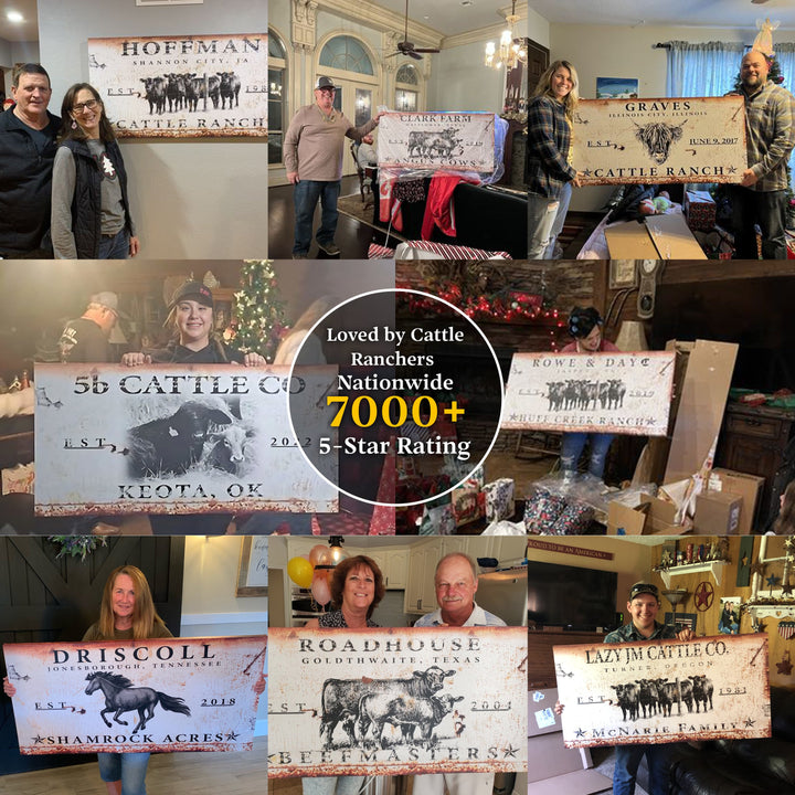 Cattle Ranch Sign X