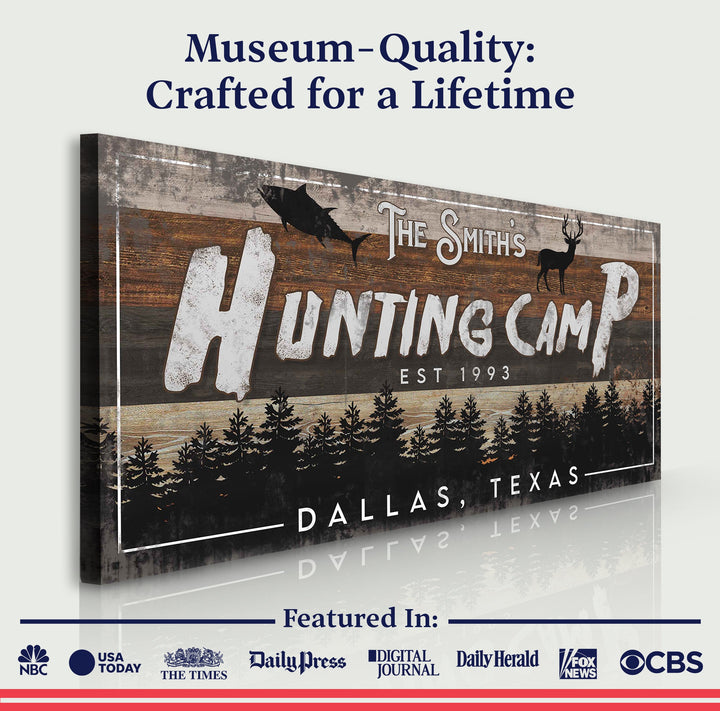 Fishing And Hunting Sign IV