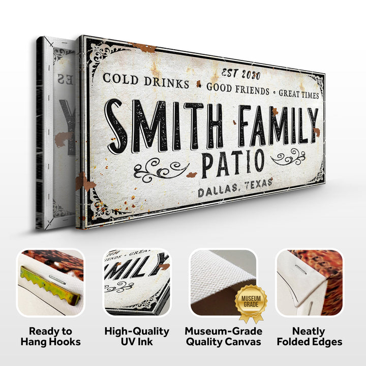 Family Patio Sign