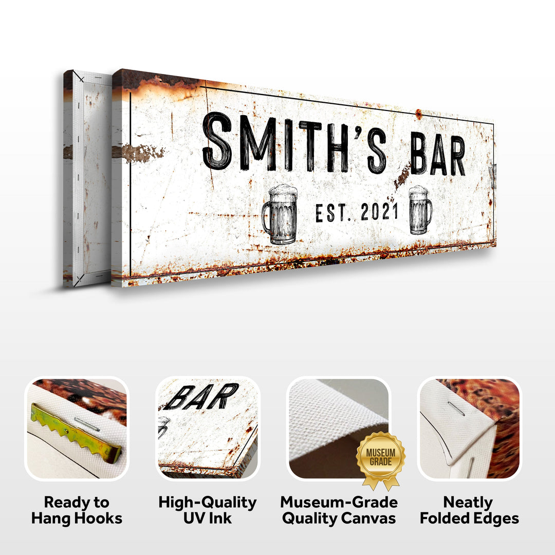 Family Bar Rustic Sign