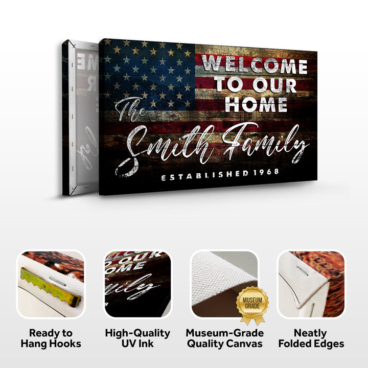 Welcome To Our Home Sign III