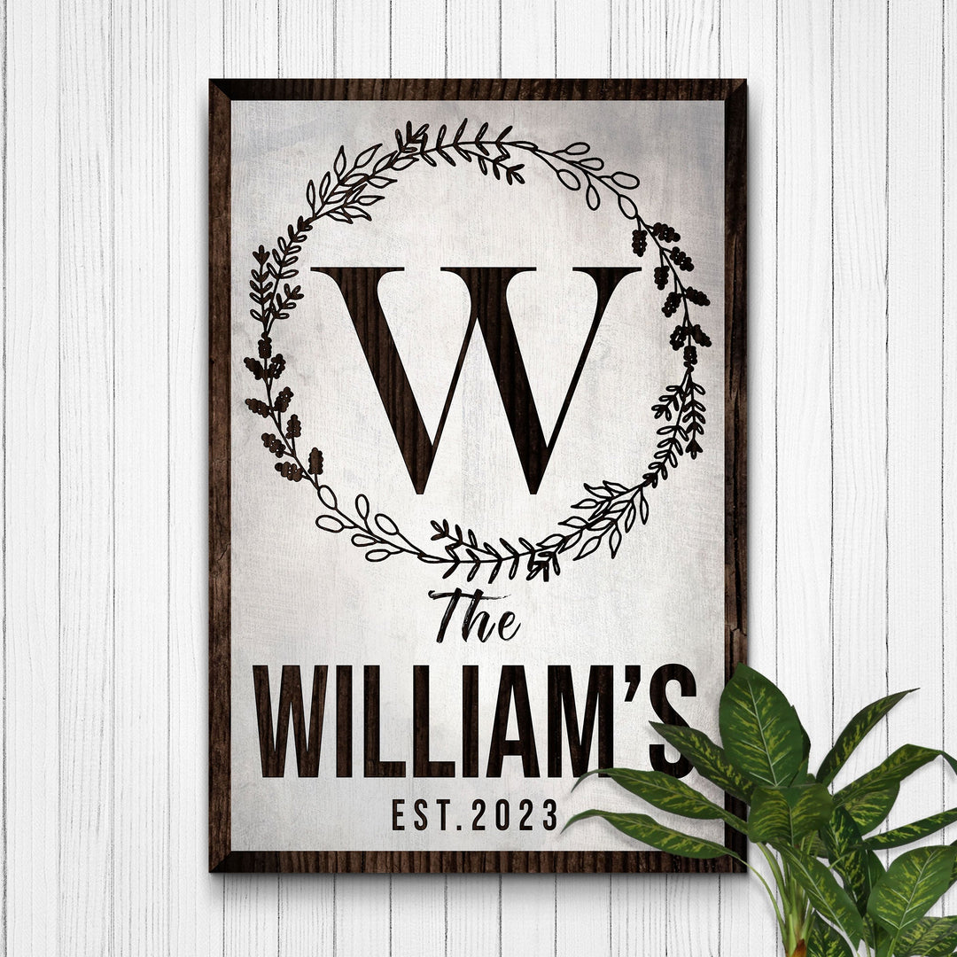 Established Last Name Sign IV
