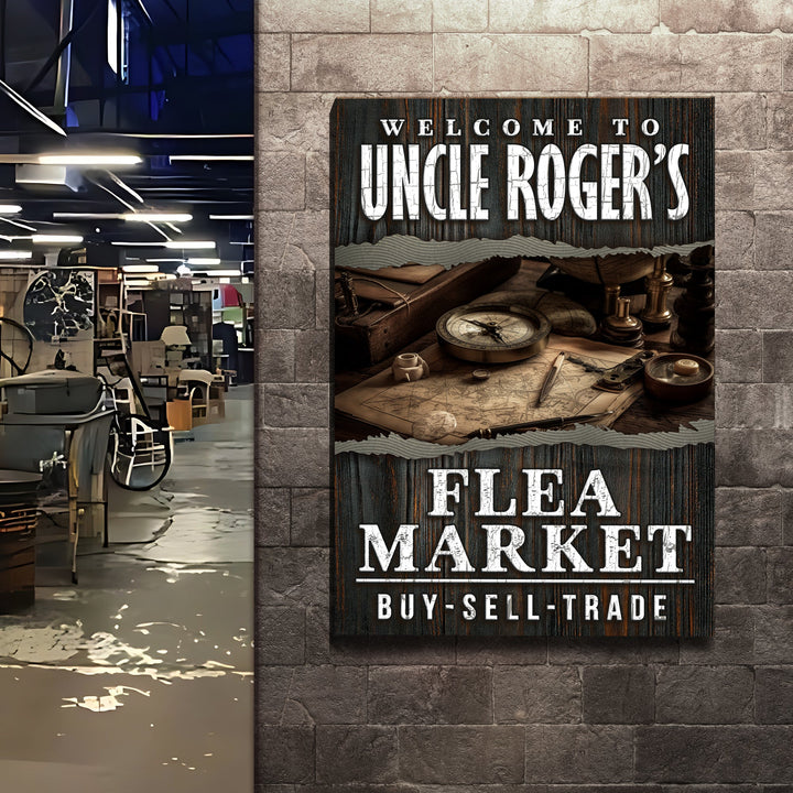 Welcome To Flea Market Sign
