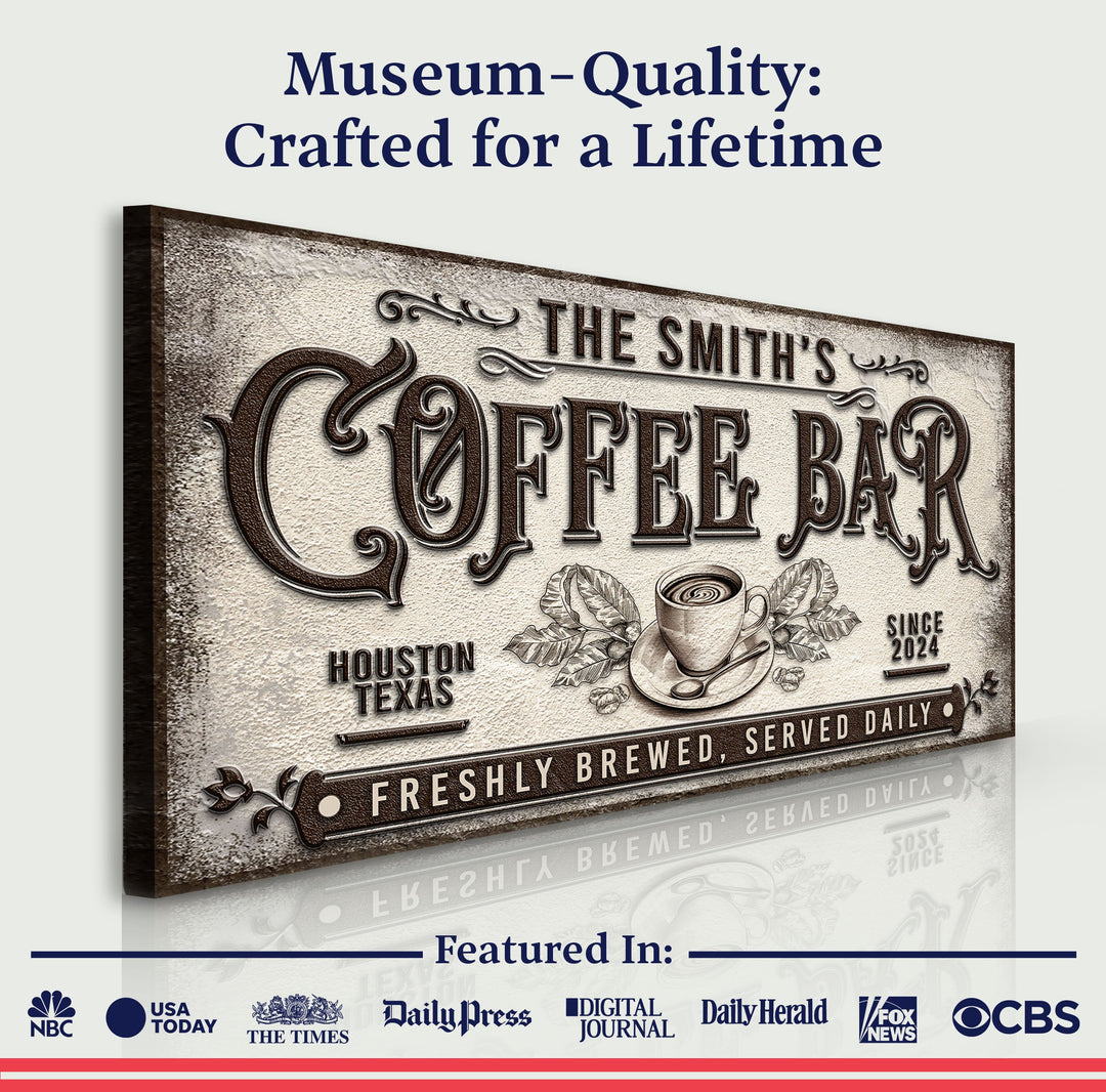 Coffee Bar Sign X