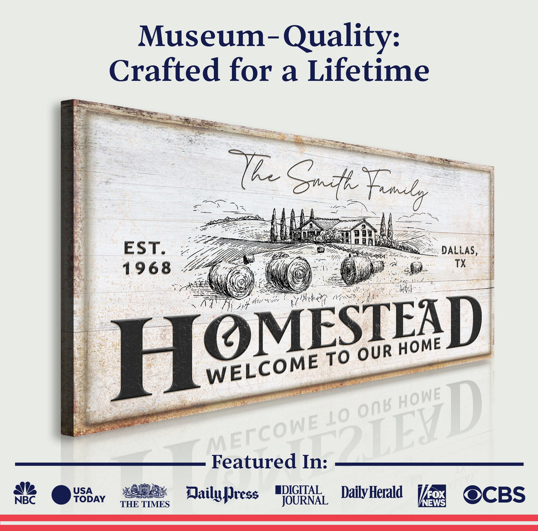 Vintage Homestead Sign IV