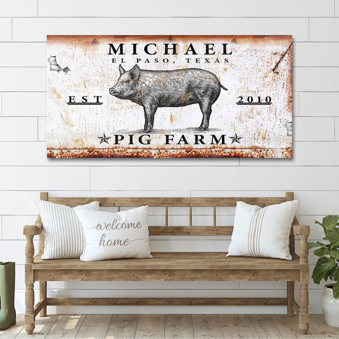 Pig Farm Sign