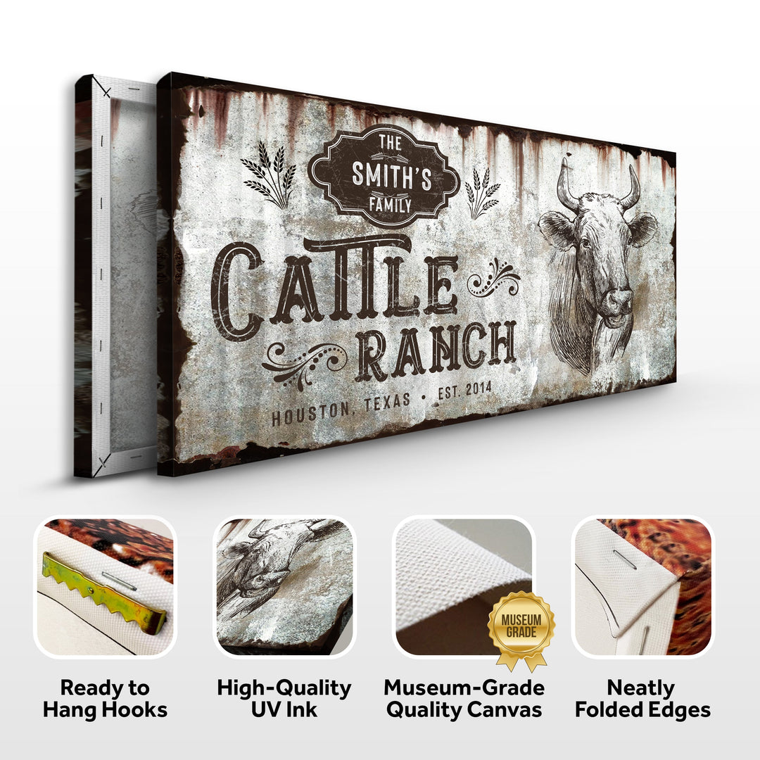 Vintage Cattle Ranch Sign