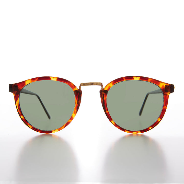 Round Horn Rim Hipster Vintage Sunglass - Pat