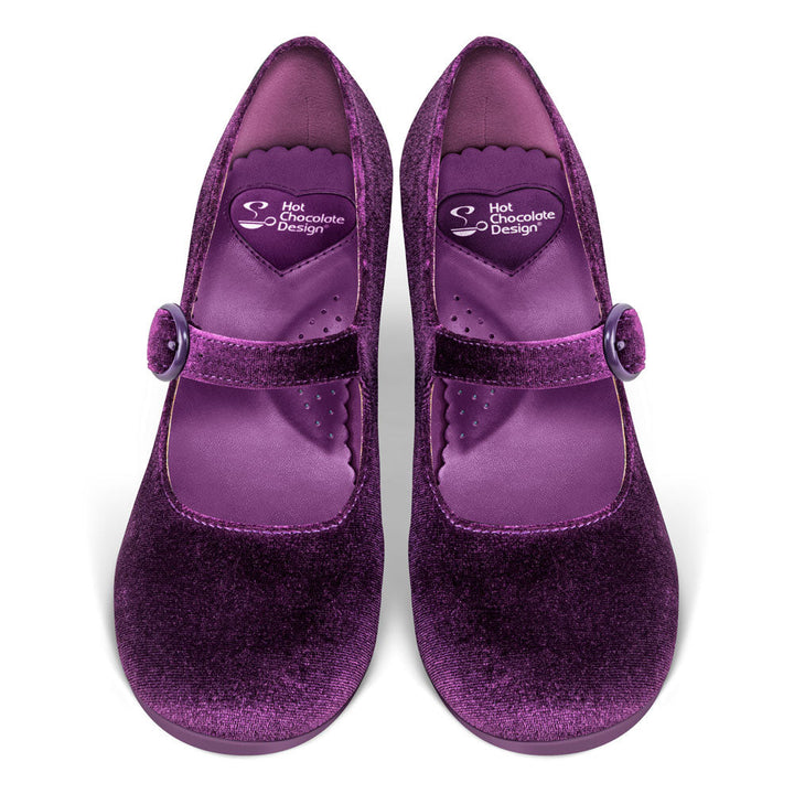 Chocolaticas® Mid Heels Plum Elixir Women's Mary Jane Pump