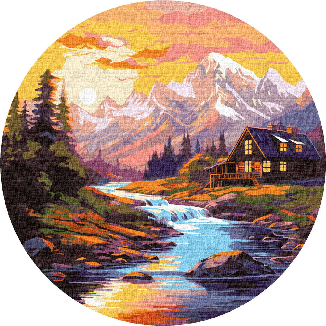 Painting by Numbers kit House by the river KHO-R1019