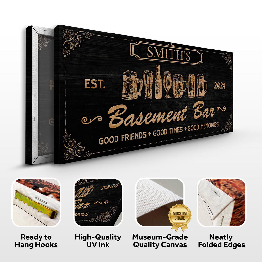 Personalized Basement Bar Sign II