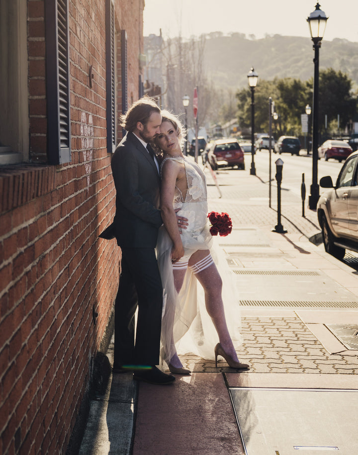 Bridal Brooke LeAnne Thigh Highs. Petite to Plus Size