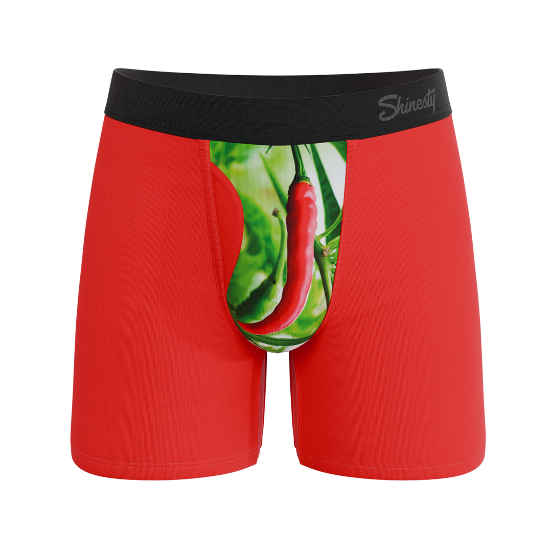 The Picante | Chili Pepper Ball Hammock® Pouch Underwear With Fly