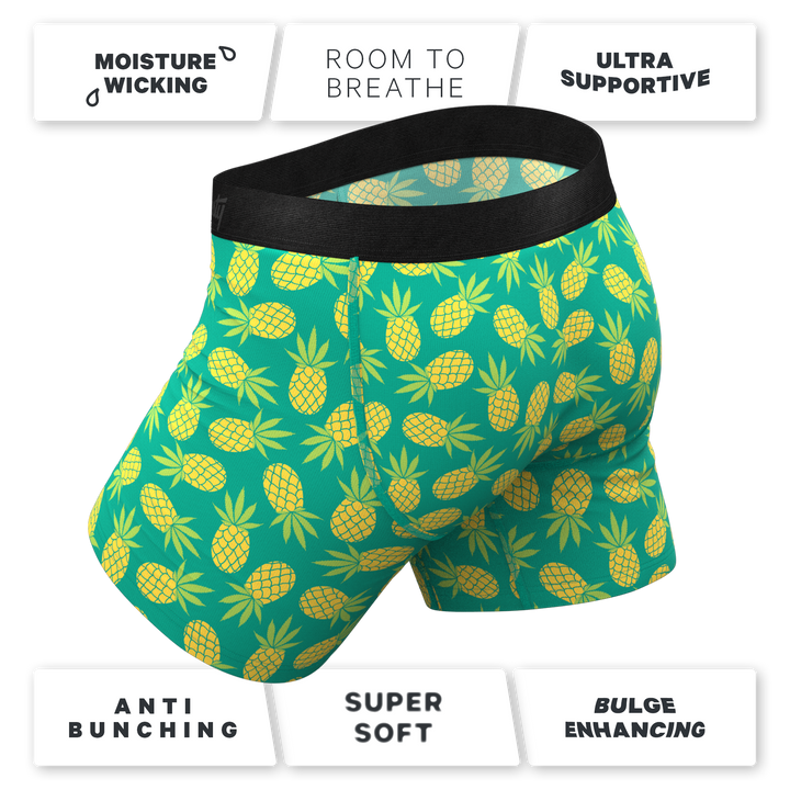 The Pineapple Express | Pineapple Ball Hammock® Pouch Underwear With Fly