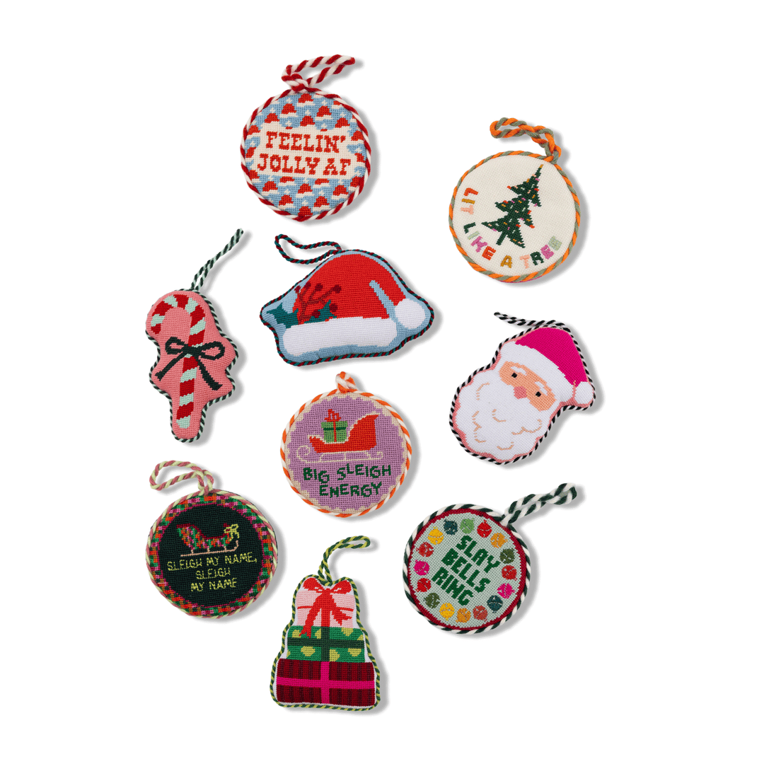 Needlepoint Ornament - Slay Bells Ring