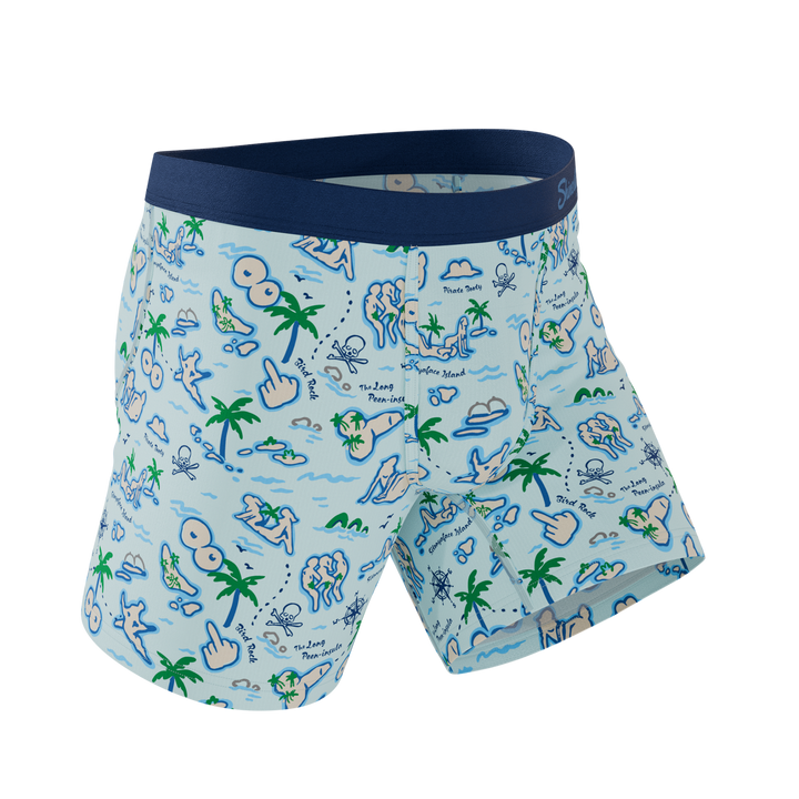 The Pirate's Booty | Naughty Map Ball Hammock® Pouch Underwear