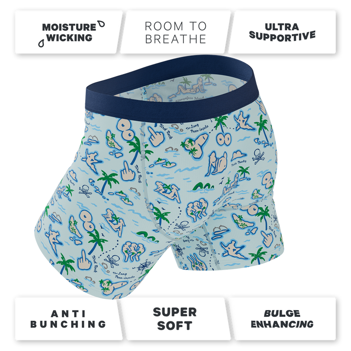 The Pirate's Booty | Naughty Map Ball Hammock® Pouch Underwear