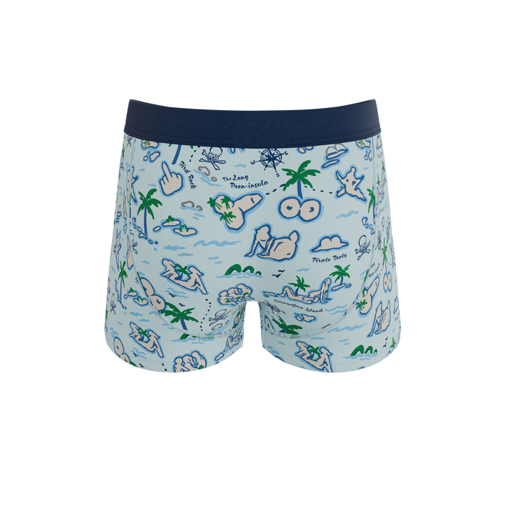 The Pirate's Booty | Naughty Map Ball Hammock® Pouch Trunks Underwear