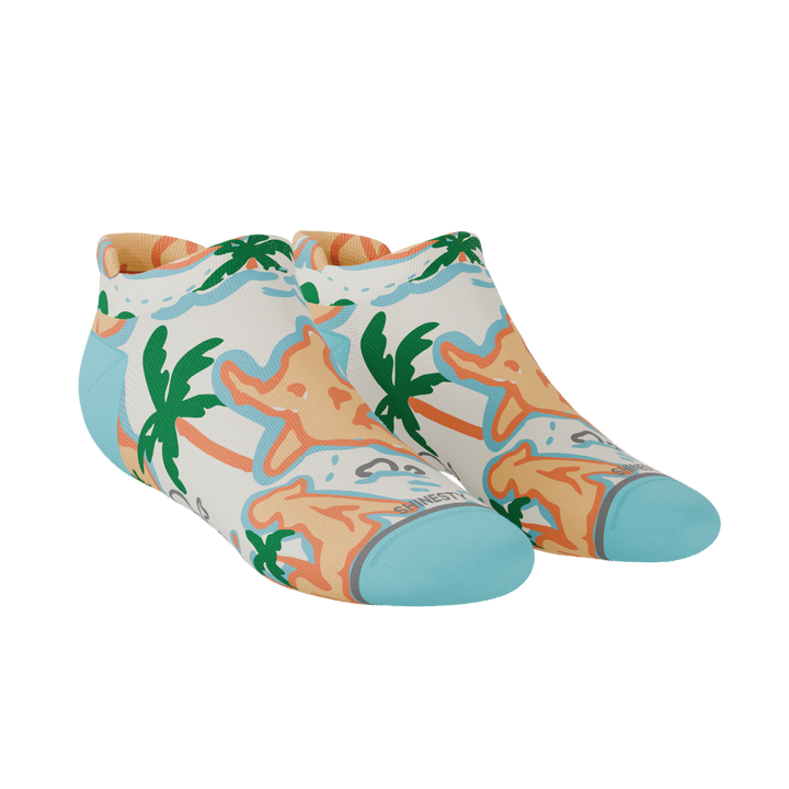 The Pirate's Booty | Naughty Map Heel Hammock™ Ankle Socks