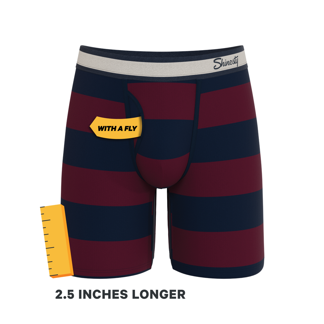 The Pitch | Rugby Stripe Ball Hammock® Boxer - Long Leg