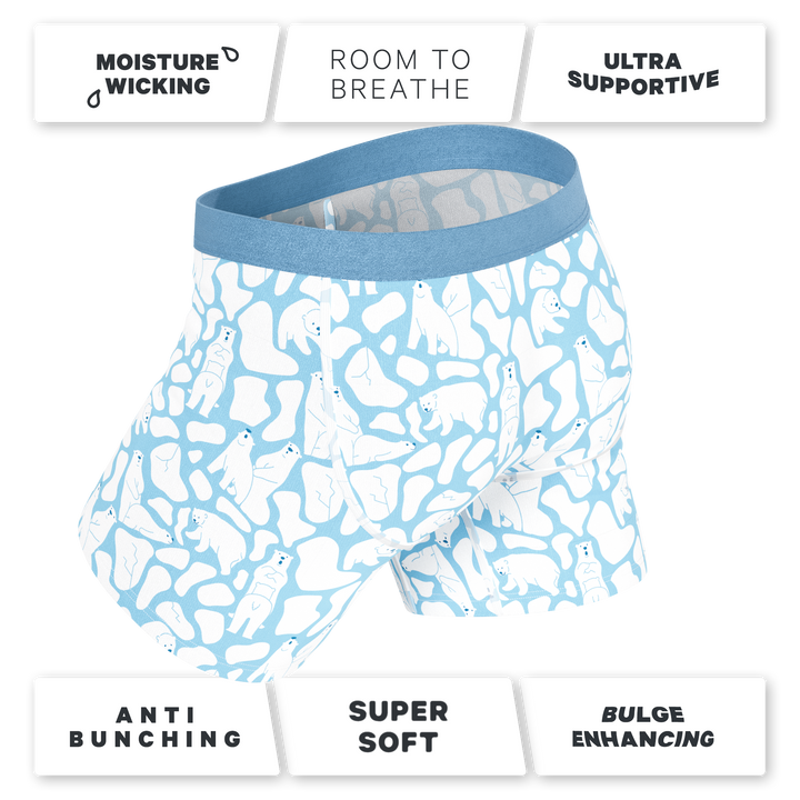 The Polar Polka | Polar Bear Scene Ball Hammock® Pouch Underwear