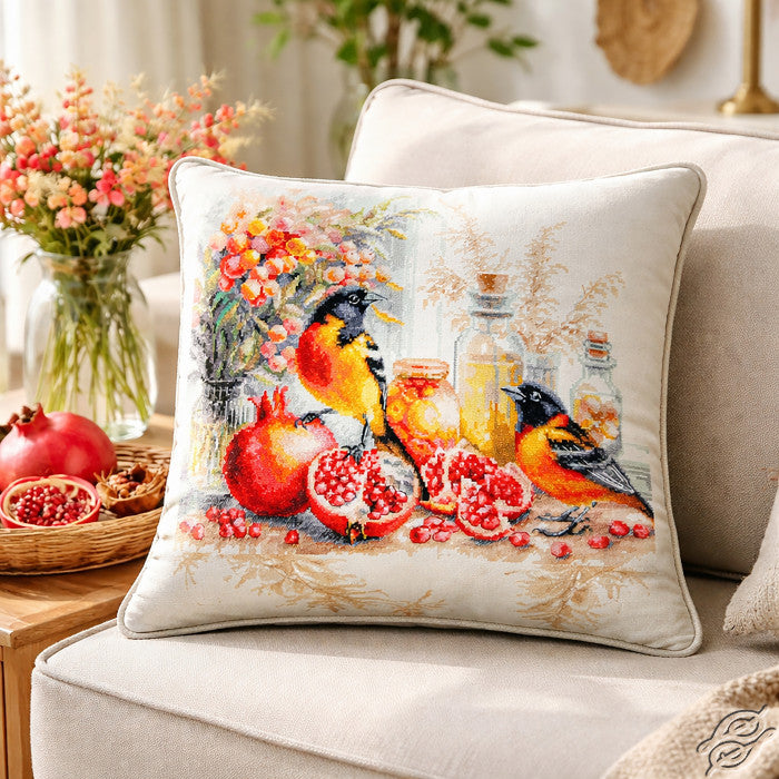 Pomegranate Breakfast Counted Cross Stitch Kit by Magic Needle 70-49