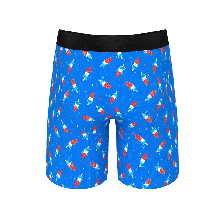 The Popsicle Stick Apex | USA Popsicle Long Leg Ball Hammock® Pouch Underwear With Fly