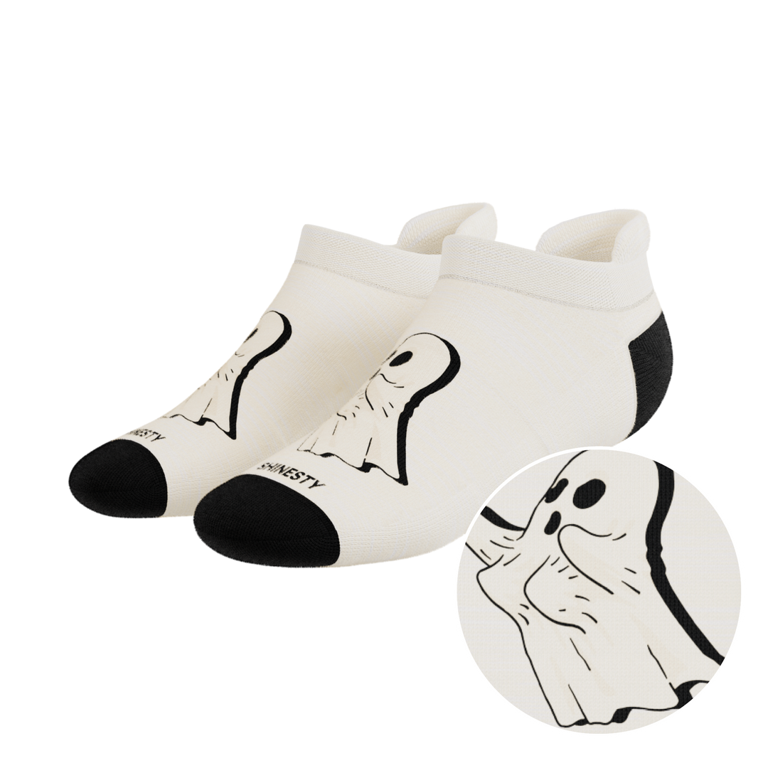 The Possessed Chest | Ghost Heel Hammock™ Ankle Socks