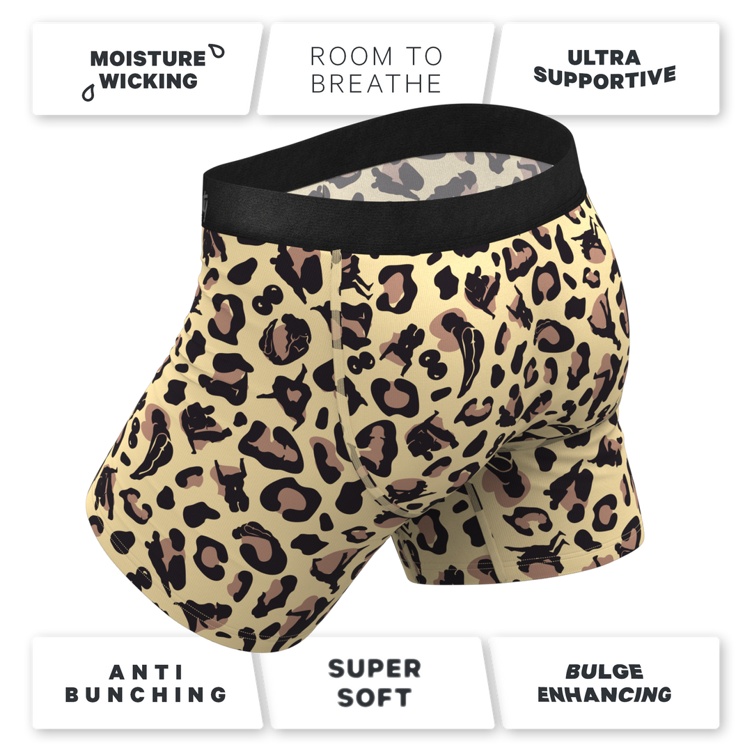 The Primal Passion | Naughty Cheetah Print Ball Hammock® Pouch Underwear