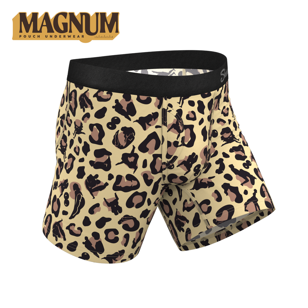 The Primal Passion | Naughty Cheetah Print Ball Hammock® Magnum Big Pouch Underwear