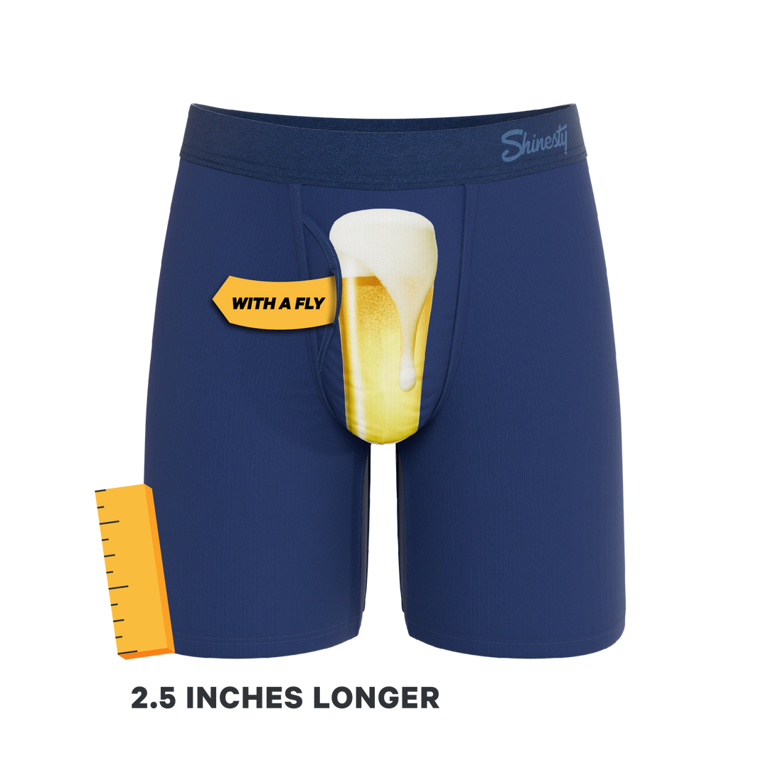 The Proper Pint | Beer Glass Long Leg Ball Hammock® Pouch Underwear With Fly