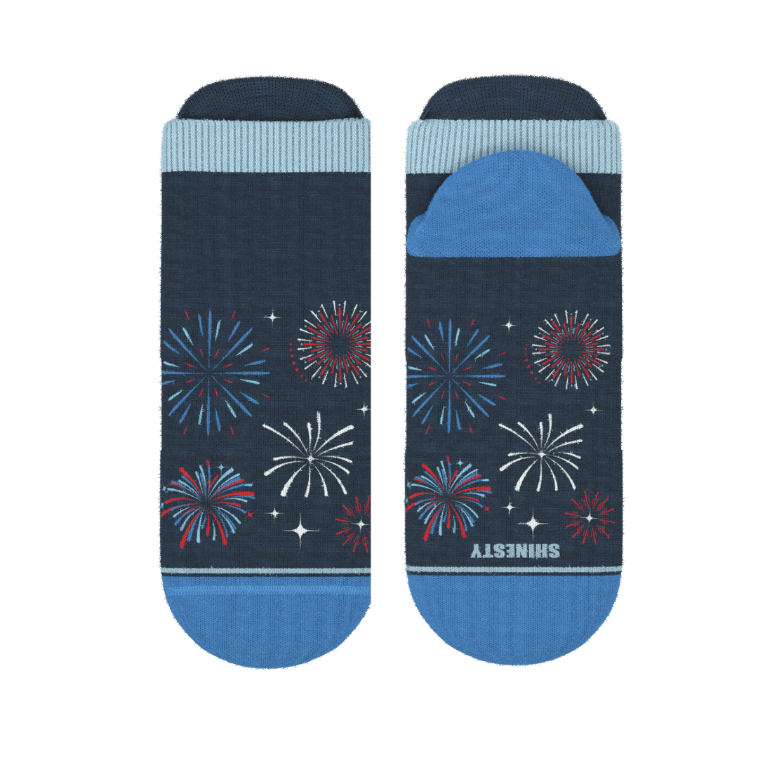 The Pyrotecnips | Naughty Fireworks Heel Hammock™ Ankle Socks
