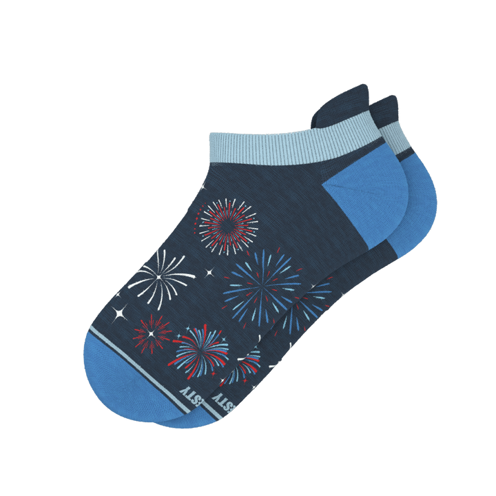 The Pyrotecnips | Naughty Fireworks Heel Hammock™ Ankle Socks