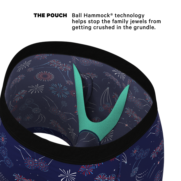 The Pyrotecnips | Naughty Fireworks Ball Hammock® Pouch Underwear With Fly