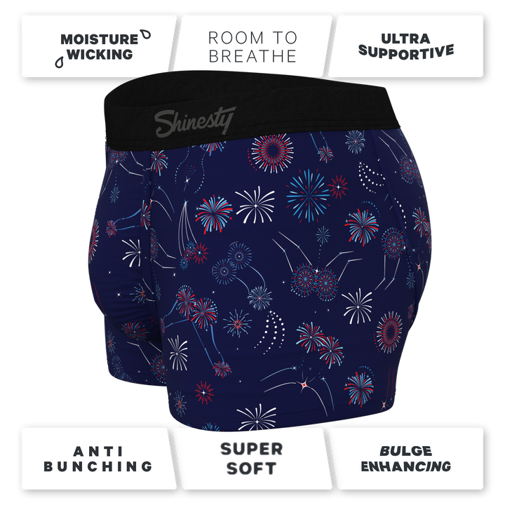 The Pyrotecnips | Naughty Fireworks Ball Hammock® Pouch Trunks Underwear