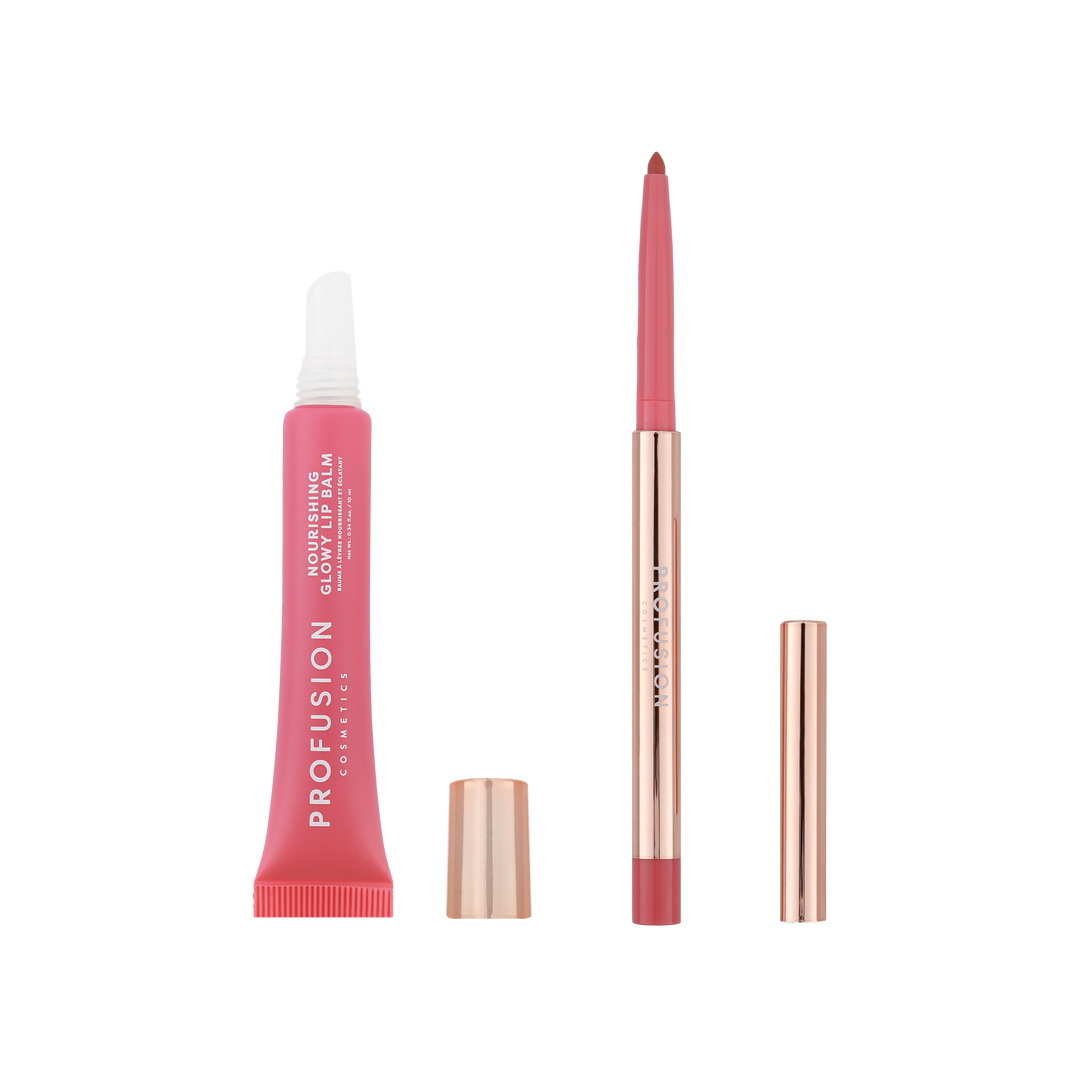 Lip Treat Duo Soft Matte Creamy Lip Liner & Nourishing Glowy Lip Balm