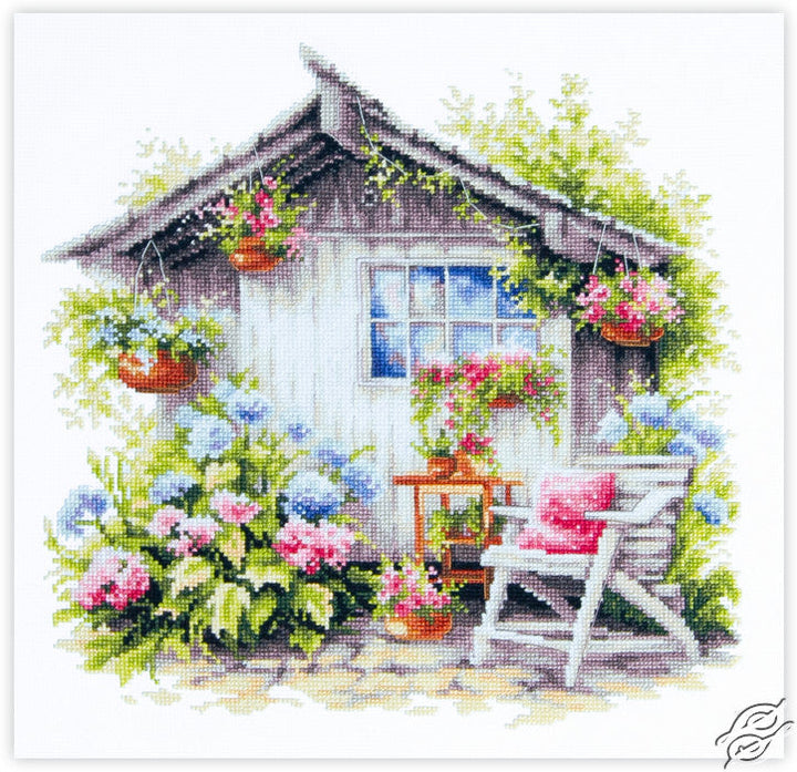 Quiet Happiness Counted Cross Stitch Kit by Magic Needle 70-47
