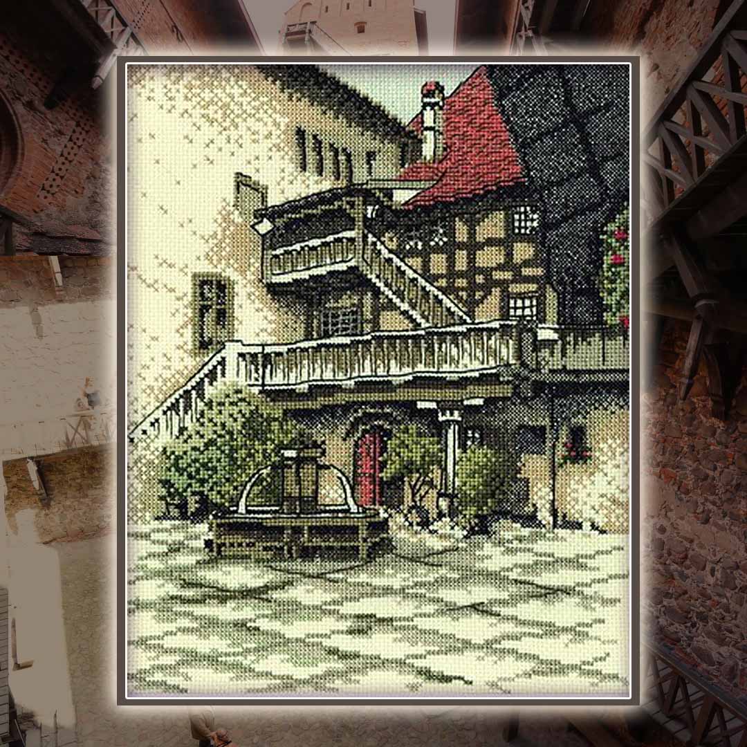 Old city R139 Counted Cross Stitch Kit