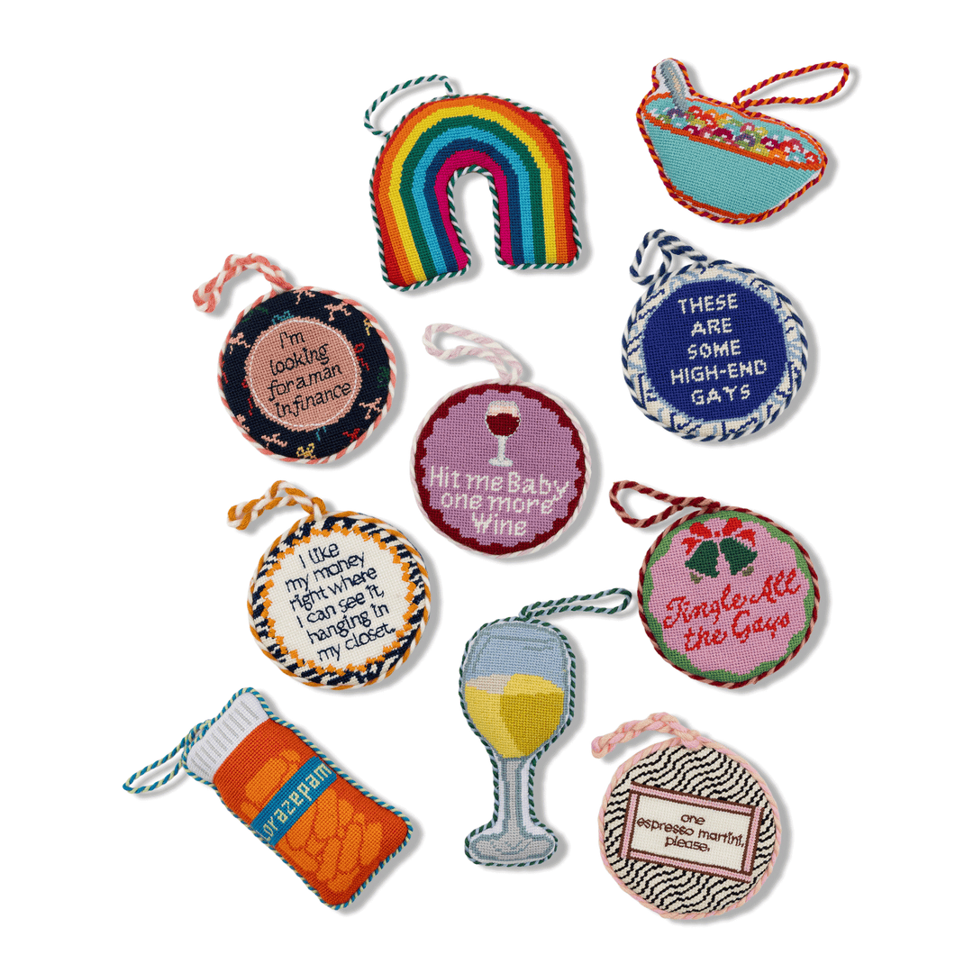 Needlepoint Ornament - Espresso Martini
