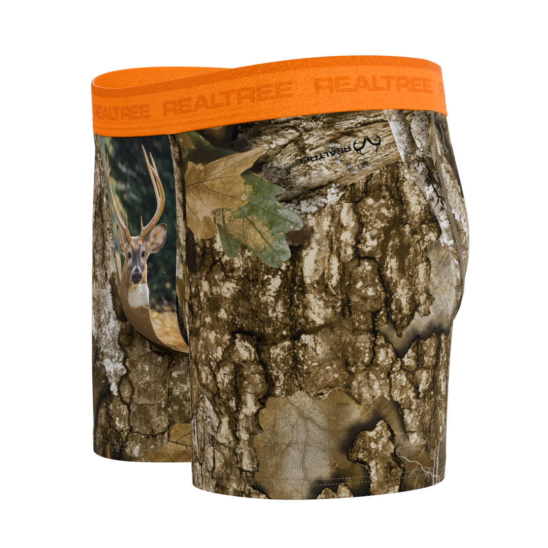 The Wild Game | Realtree x Shinesty Neon Orange Boy's Boxer Briefs
