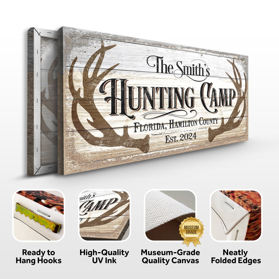 Hunting Camp Family Sign