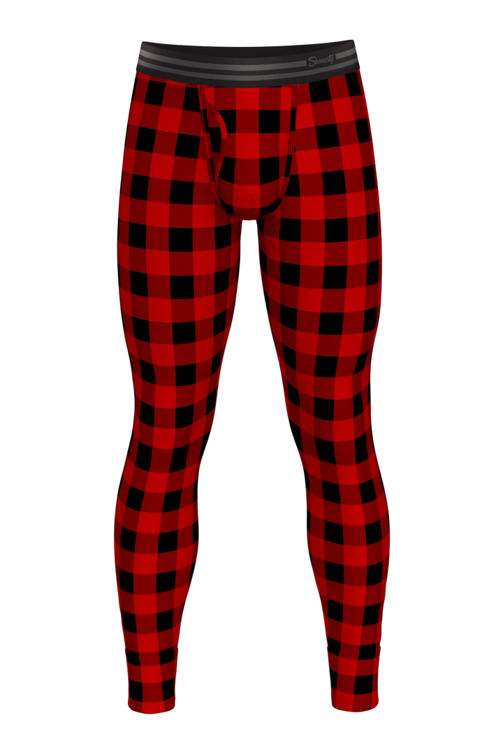 The Red & Black Lumberjack | Buffalo Check Ball Hammock® Long Johns