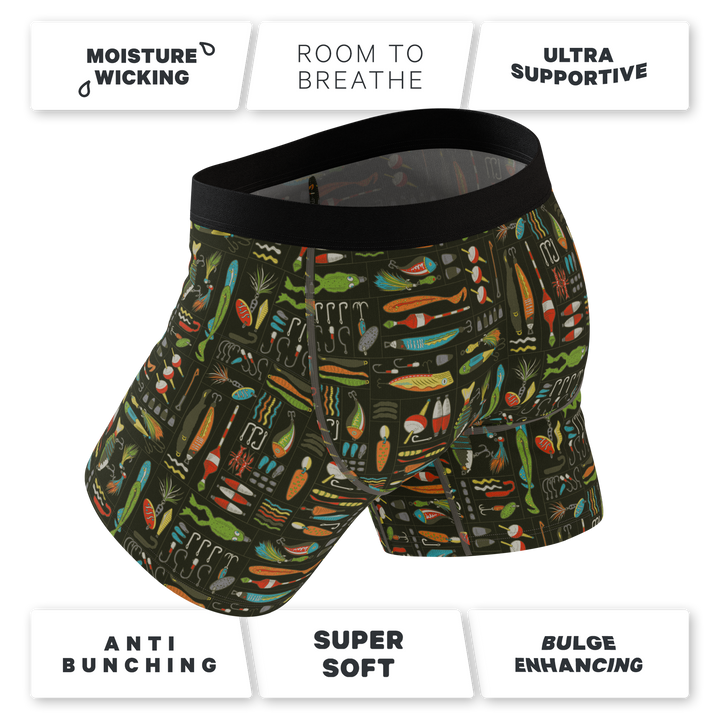 The Reel Nice | Bait Box Ball Hammock® Pouch Underwear With Fly