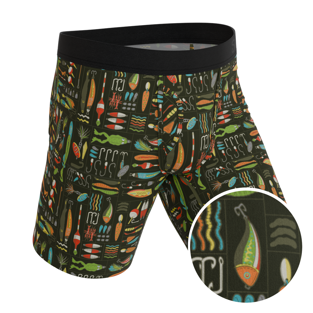 The Reel Nice | Bait Box Long Leg Ball Hammock® Pouch Underwear With Fly