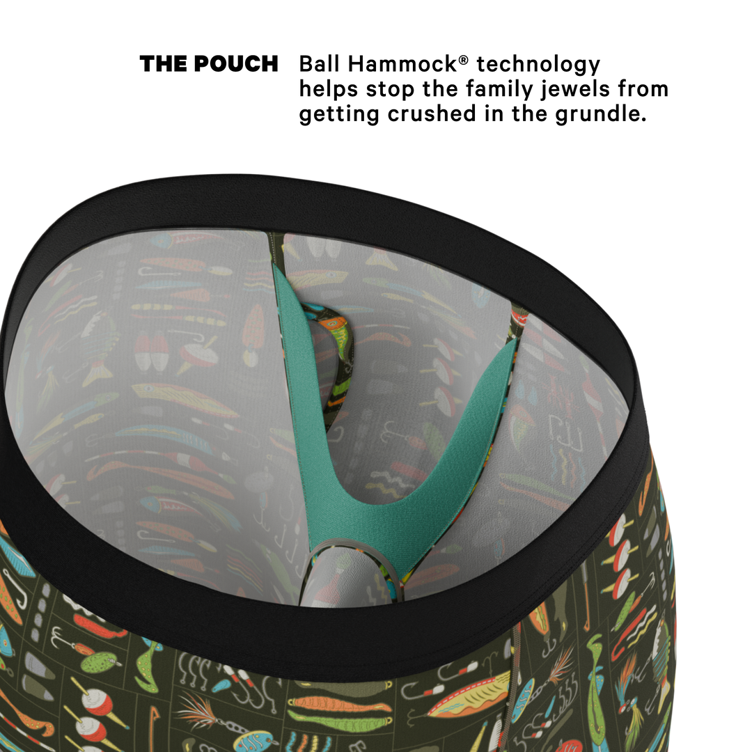 The Reel Nice | Bait Box Long Leg Ball Hammock® Pouch Underwear With Fly