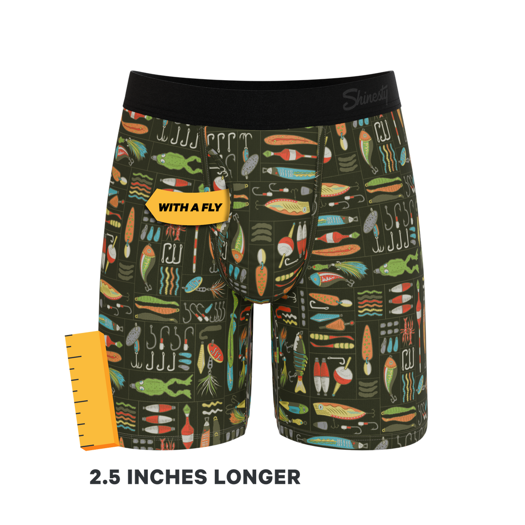 The Reel Nice | Bait Box Long Leg Ball Hammock® Pouch Underwear With Fly